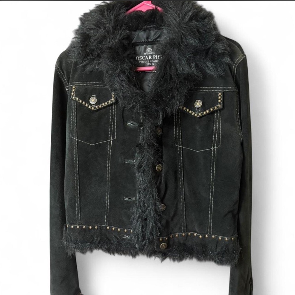 Women’s Vintage Authentic Oscar Piel "Perfect Leather" jacket.